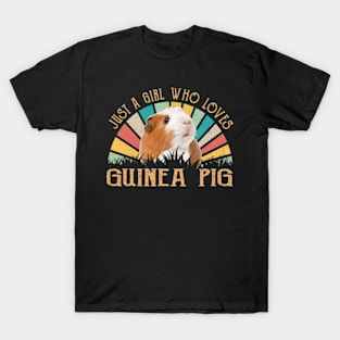 Curls and Cuteness Just A Girl Who Loves Guinea Pig's Canine T-Shirt